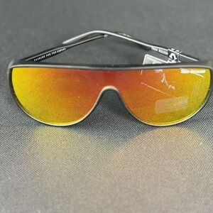 NEW TRUE RELIGION Black Gold Mirror Lens TR55848 Sunglasses